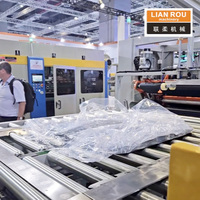 Machine de compression sous vide automatique Lianrou pour matelas, avec film PE et contrôle PLC, scellage en 25-35 secondes, 50T/100T, prête à l'emploi