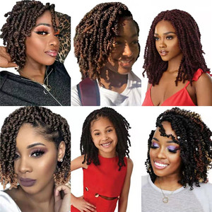 <span class=keywords><strong>Cheveux</strong></span> synthétiques à basse température pour tresses au crochet, torsades courtes, torsades pré-tressées, torsades Passion, tresses à trame unique, vente en gros - Product Image 6