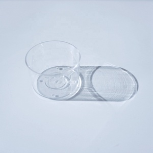 원형 투명 폴리카보네이트 캔들 용기 DIY 웨딩 캔들 제작용 100개 (심지 포함) - Product Image 2