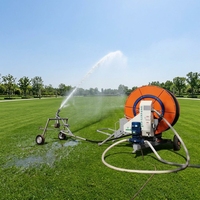 Sistema de Riego con Carrete de Manguera Serie JP, Accionamiento por Turbina de Agua, Retracción Automática de Manguera, Cañón de Riego Galvanizado, Ahorro de Agua, Directo de Fábrica