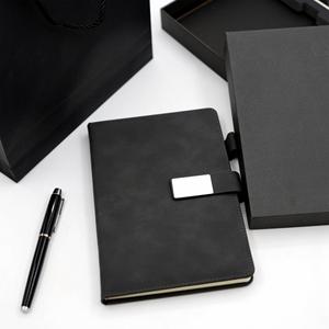 A5 PU Notebook Hardcover Magnetic Buckle <b>Pen</b> Holder <b>Pen</b> Refill Business Diary Gift Box Set Enterprise Customized LOGO Promotion - Product Image 6