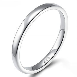 Anillo de Boda Clásico Más Vendido de OAHLAN de Diseño Simple Unisex Bañado en Oro de 14K de 2/4/6 mm en Plata Esterlina S925, Regalo de Aniversario - Product Image 6