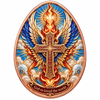 Médaille de Noël 3D en cuivre fin 999 de 5 oz, représentant Jésus en forme d'œuf, avec relief haut et finition UV anti-décoloration, représentant le Scène de la Nativité