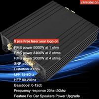 Amplificateur de subwoofer automobile SPL brésilien RMS 5000W, pleine gamme 5K 1 ohm, point de crête des basses 10000W, amplificateur de voiture monobloc classe D