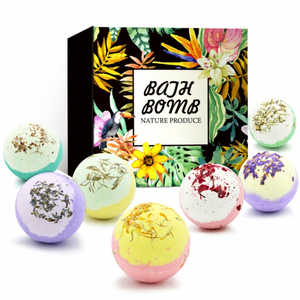 YING MI - Caja de Regalo con Sales de Bañ<span class=keywords><strong>o</strong></span> de Rosas, Aceite Esencial, Set de Bolas de Bañ<span class=keywords><strong>o</strong></span>, Sales de Mar Multiburbujas, Tapa de Vidrio y Aluminio, 400g - Product Image 1