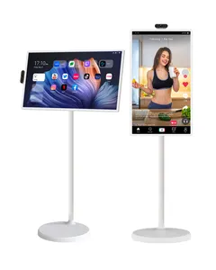 32 Inch Privé Capacitieve Touch Moving Screen 1920*1080 Usb Ips Lcd Fitness Display Android Monitor Met Standaard