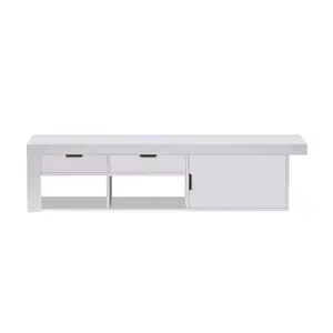 Simple Design Modern Style Ample Storage Space Wooden TV Stand For TVs Up To 70" For Living Room
