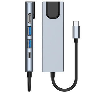 <b>USB</b> Type <b>C</b> Hub 3.0 Aluminum 4 in 1 Multi <b>Adapter</b> OEM Charging Card Stock <b>Usb</b> <b>Adapter</b> - Product Image 3