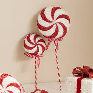 Décoration <span class=keywords><strong>de</strong></span> Noël transfrontalière : 25 sucettes rouges et blanches, pendentifs pour <span class=keywords><strong>sapin</strong></span> <span class=keywords><strong>de</strong></span> Noël, accessoires <span class=keywords><strong>de</strong></span> scène <span class=keywords><strong>de</strong></span> vacances, ensemble <span class=keywords><strong>de</strong></span> 25 sucettes - Product Image 4