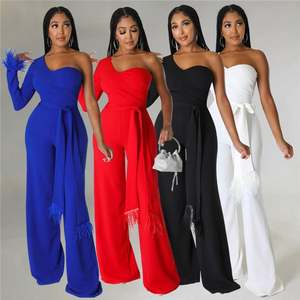 O2286-2023 nuovi arrivi tuta da donna eleganti tute monospalla di classe - Product Image 1