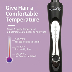 Rizador de Pelo Cónico de Cerámica de 19mm, 25mm, 32mm para Ondas Naturales y Rizos de Playa, Estilizado Profesional, Calor Ajustable, Anti-Quemaduras - Product Image 3