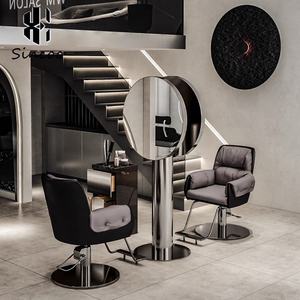 Modern Commercial Salon <b>Mirror</b> Station with Single/<b>Double</b>-<b>Sided</b> Glass <b>Mirror</b> for Hair Cutting and Dyeing Customized Color - Product Image 3
