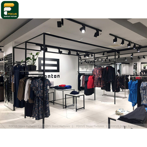 Présentoir de vêtements sur mesure pour boutique, armoire de présentation, panneau mural, comptoir de caisse, éclairage, vitrine, luminaire - Product Image 6