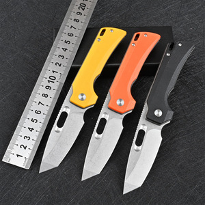 Cuchillo Plegable Táctico para Exteriores y Camping, Hoja de Acero 14C28N de Alta Dureza OEM, Mango G10, Bloqueo Lineal, EDC - Product Image 2