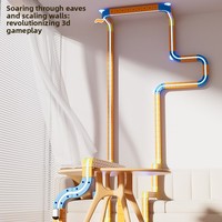 Nouveau Jouet de Construction en Plastique 2025 : Train à Emboîter Magique et Changeable pour Enfants (Filles et Garçons) – Puzzle et Cadeau d'Anniversaire à Assembler