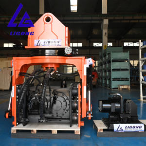 유압 시트 파일 드라이버 <span class=keywords><strong>20Ton</strong></span> 굴삭기 수평 파일 드라이버 앞으로 90 도 기울기 진동 해머 - Product Image 6