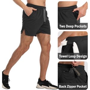 Pantalones Cortos Deportivos para Hombre FOXA, de 5, 7 y 10 Pulgadas, Ligeros, de Secado Rápido, con Bolsillos con Cierre, para Correr y Entrenar - Product Image 5