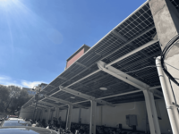 Structure de carport solaire robuste pour parking commercial, installation modulaire en acier, résistance au vent 60 m/s, résistance à la neige 1,4 KN