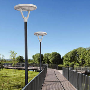 Lampe solaire LED de jardin de rue en alliage d'aluminium imperméable IP65, UFO, capteur de mouvement intelligent, haute luminosité, contrôle sans fil - Product Image 2