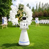 Robot Photobooth Mobile Populaire : Machine Automatique Rotative avec Caméra et Imprimante pour Photos et Selfies