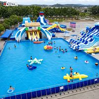 Toboggan aquatique gonflable haut de gamme, grande personnalisation, pour parc aquatique commercial, événements en plein air
