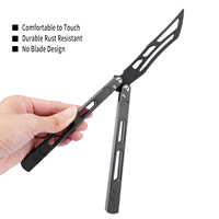Couteau de poche d'entraînement EDC TGZUO en aluminium avec lame sécurisée pour l'extérieur