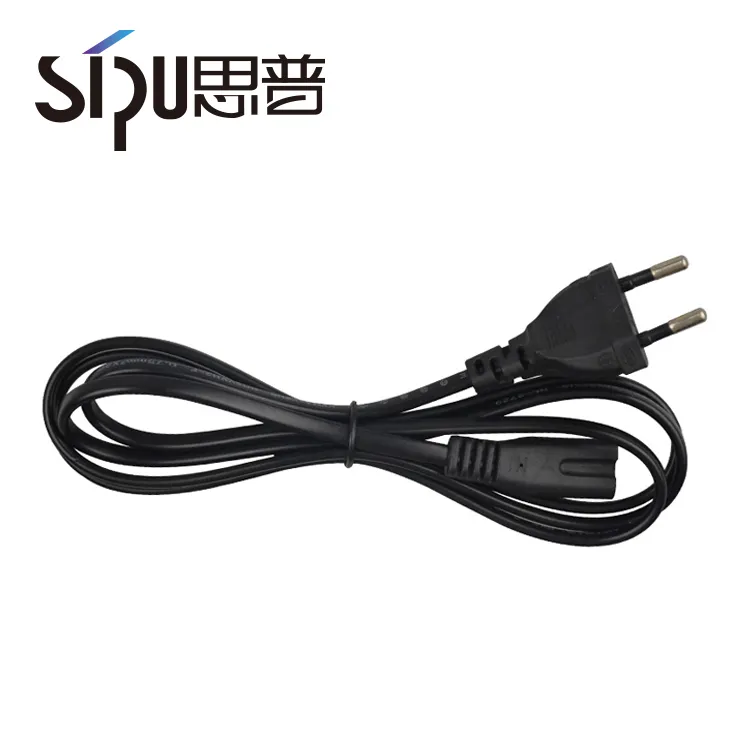SIPU EU 2 Pin Assembled Plug AC Electric Wire Extension Cable IEC C7 Connector Female To Male Power Cord 1m