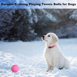 100 pièces de balles de tennis multicolores pour chiens, personnalisables avec logo, jouets interactifs pour chiens, vente chaude - Product Image 4
