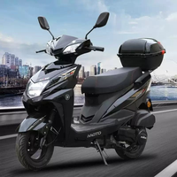 Scooter à essence puissant Ling 125cc avec frein à disque avant et frein à moyeu arrière pour les trajets urbains