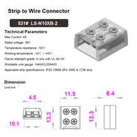 Connexion rapide pratique Connecteurs de bande lumineuse LED 2 broches 8mm 10mm Conception stable répétable sans soudure