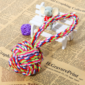 Jouet à mâcher en corde pour animaux de compagnie, 23 cm, 100 g, jouet durable pour la dentition des chiens, jouet en corde de coton pour Noël, pour chiens de taille moyenne - Product Image 4
