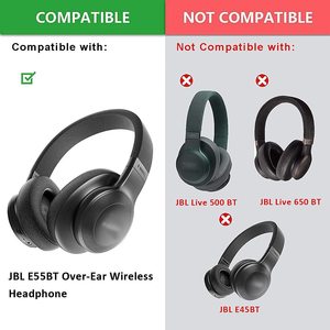 Almohadillas <span class=keywords><strong>E55BT</strong></span>, almohadillas de repuesto de cuero proteico mejoradas, almohadillas de espuma para los oídos, funda de almohada Compatible con JBL <span class=keywords><strong>E55BT</strong></span> - Product Image 5