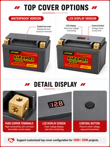 Batterie de démarrage de moto personnalisée LOGO 12,8 V YT4 YT5 YT7 LiFePO4 500CCA 4Ah 5Ah 7Ah – Remplacement de batterie au plomb-acide - Product Image 5