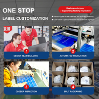 Etiqueta Adhesiva Personalizada en Rollo de Papel Sintético, Ecológica, Resistente al Agua, con Código de Barras, Tinta Dorada, Adhesivo Fuerte, Impresión de Logotipo UV Flexo
