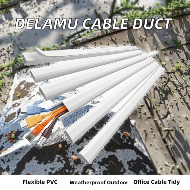Peru Market Adhesive Pvc Cable Wire Duct 10x10 15x10 20x10 24X14 25x25 39x19 50x25 60x40 100x60 PVC Raceway Cable Duct With Tape