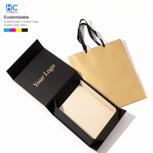 Caja de Embalaje Plegable de Lujo para Ropa con Logotipo Personalizado, MOQ Bajo, para Bufandas y Gorros, Caja Rígida de Cartón con Forro de Seda, Nueva - Product Image 1