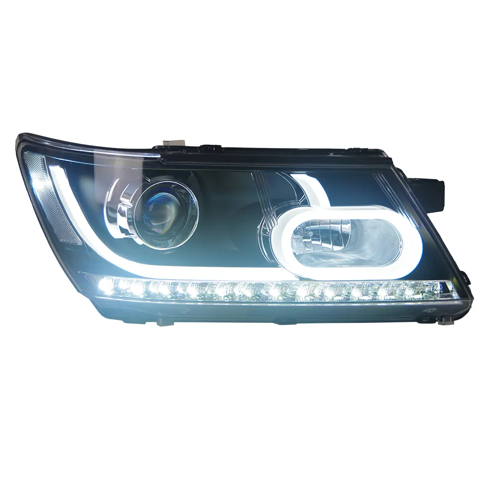 AKD Car Styling for Dodge JCUV Journey 2009-2017 LED Headlight Fiat Freemont LED DRL Hid Angel Eye Bi Xenon Beam Accessories