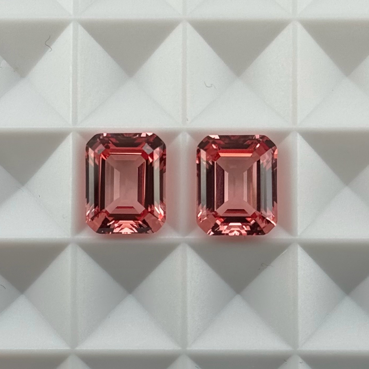 Pink emerald cut