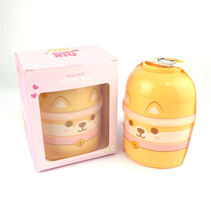 Boîte à <span class=keywords><strong>bento</strong></span> japonaise en plastique à 3 couches pour enfants boîte à <span class=keywords><strong>bento</strong></span> boîte à <span class=keywords><strong>bento</strong></span> boîte à lunch pour poupée - Product Image 3