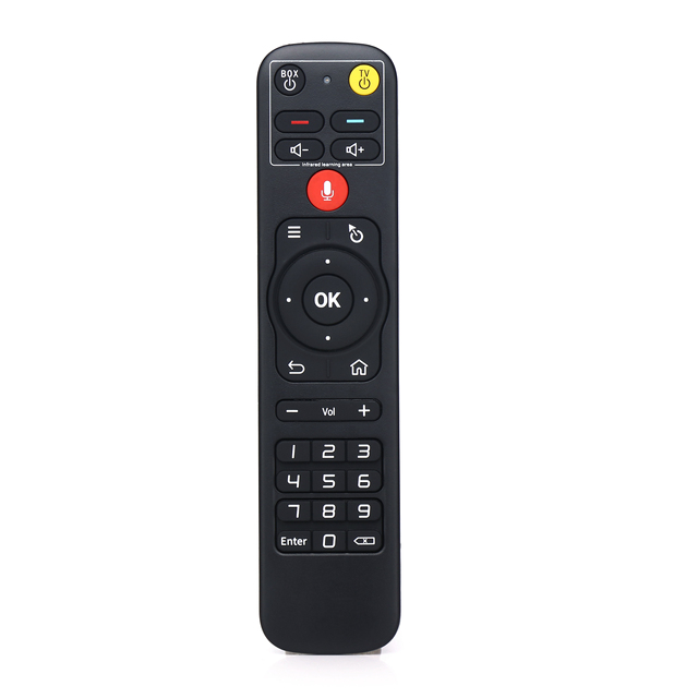 High Quality Black Home Voice Controls Smart TV Remote Control Universal IR Remote Control