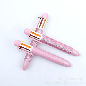 Custom <b>Multicolor</b> Ballpoint <b>Pen</b> Assorted Ink Fine Point Colored Business Promotional <b>Pens</b> with Logo Plastic Material - Product Image 2