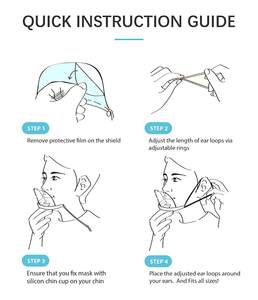 <span class=keywords><strong>Spit</strong></span> Guard Cubierta de boca transparente Higiene DE LOS ALIMENTOS Protector bucal Cubierta de plástico Protector de alimentos Uso en la cocina Spa Clinic - Product Image 6