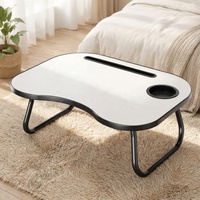 Mesa para Portátil Multifuncional Convertible AOR de MDF, Color Personalizado para Dormitorio, Escritorio Plegable Pequeño para Cama Superior/Dormitorio