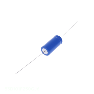 Condensador de Canal de Fabricante, Tipo Through Hole, 100 uF, Aluminio, 100UF 250V, Axial TH 53D101F250GJ6 - Product Image 1