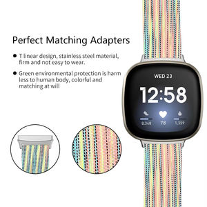<span class=keywords><strong>Bracelet</strong></span> tissé en toile 9 couleurs <span class=keywords><strong>Bracelet</strong></span> de remplacement pour femmes et hommes Ceinture en nylon pour <span class=keywords><strong>Fitbit</strong></span> <span class=keywords><strong>Versa</strong></span> <span class=keywords><strong>3</strong></span> Band - Product Image 3