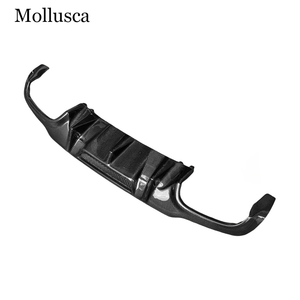 Pour Mercedes Classe C W204 4 portes/2 portes, diffuseur arrière en fibre de carbone style V, lèvre de pare-chocs arrière 2007-2014 - Product Image 3