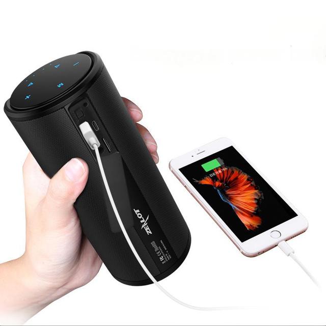 Top Selling Mini PC Desktop Speaker Zealot S8 Wireless Outdoor Waterproof Small Power Bank BT Aux Touch Screen-Popular Outdoor