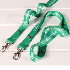 Schüler Lan yards Grüne Farbe Einfaches Design Benutzer definierte Lehrer Long Lanyard - Product Image 5