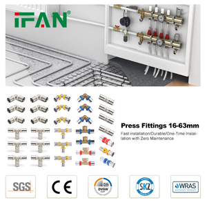 Raccords de tuyauterie IFAN, raccords en laiton pour plomberie, raccords à <span class=keywords><strong>sertir</strong></span> pour tuyaux PEX-AL-PEX, raccords à <span class=keywords><strong>sertir</strong></span> multicouches PEX - Product Image 1