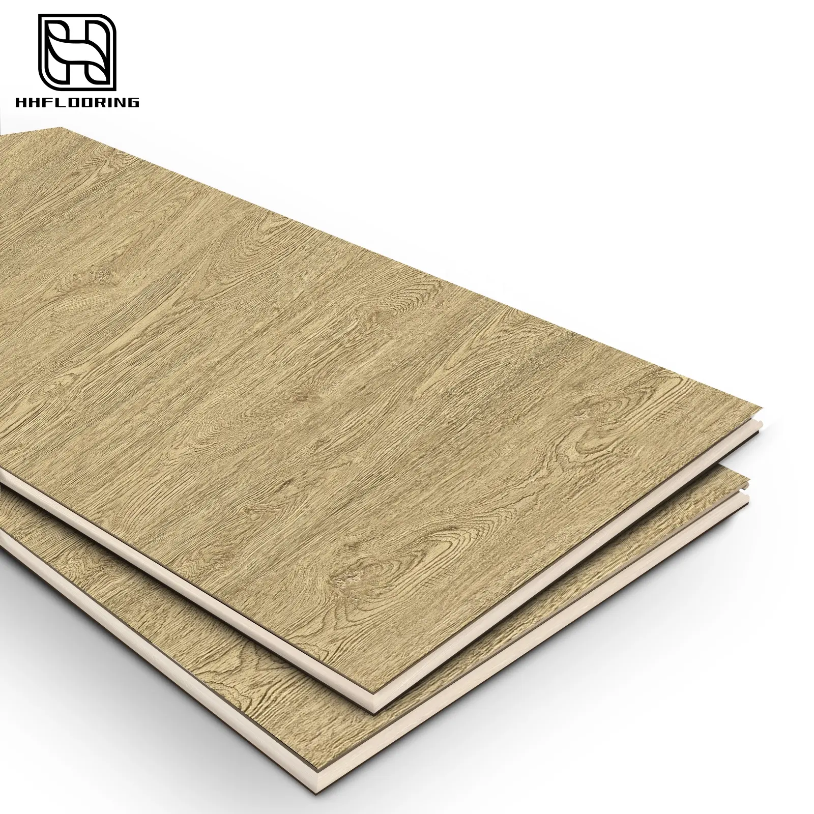 最も人気のある木目調フローリングビニール板インターロッキングタイルプラスチックきれいなウッドルック床カバー8mmラミネートフロア